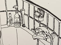 Image 2 of "Baignoire" - Risographie (29,7x42cm) 