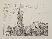 Image 1 of "Eglise St Bruno" - Risographie (29,7x42cm)