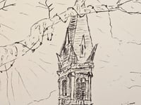 Image 2 of "Eglise St Bruno" - Risographie (29,7x42cm)