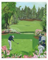 Tiger Tee Shot Print