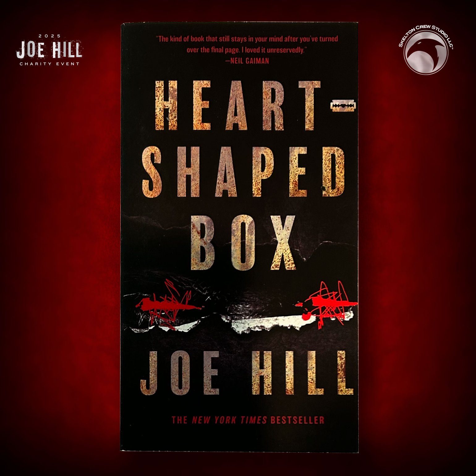 Image of JOE HILL 2026 CHARITY EVENT 16: SIGNED/DOODLED/FIRST EDITION Heart-Shaped Box TPB - DAMAGED