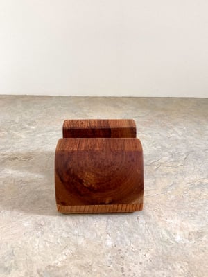Image of Handmade Cherry wood ipad tablet stand for office desk or table