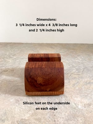 Image of Handmade Cherry wood ipad tablet stand for office desk or table