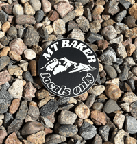 3" X 3" Locals Only (Black)