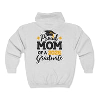 Image 5 of Proud Mom of a 2026 Graduate Full-Zip Hoodie
