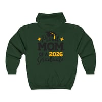 Image 8 of Proud Mom of a 2026 Graduate Full-Zip Hoodie