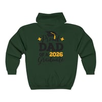 Image 5 of Proud Dad of a 2026 Graduate Full-Zip Hoodie