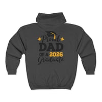 Image 8 of Proud Dad of a 2026 Graduate Full-Zip Hoodie