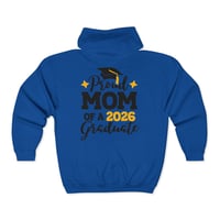 Image 17 of Proud Mom of a 2026 Graduate Full-Zip Hoodie