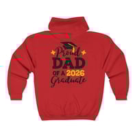 Image 14 of Proud Dad of a 2026 Graduate Full-Zip Hoodie