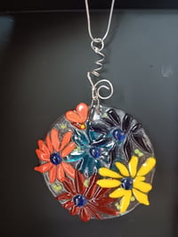 Image 1 of Garden Party fused glass flowers