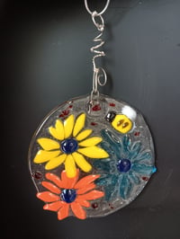Image 2 of Garden Party fused glass flowers