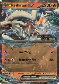 Reshiram ex (Journey Together Stamped) - Near Mint