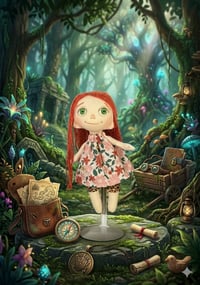 Image 2 of Handmade Doll 9”