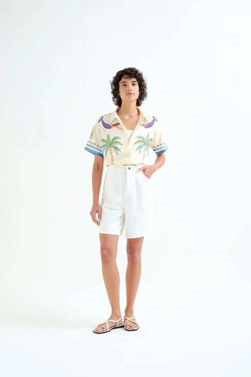 Image of 2-Falda estampado Palm Mermaid