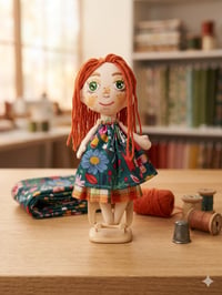 Image 1 of Handmade Ginger Doll