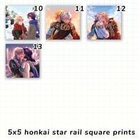 Image 2 of Honkai Star Rail 5x5 Prints