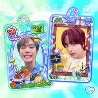 Image 1 of PREORDER: Bikini Bottom Friend or Foe Double Sided Acrylic Photocard Holder