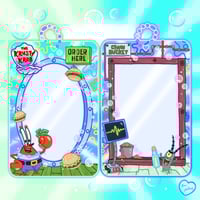 Image 2 of PREORDER: Bikini Bottom Friend or Foe Double Sided Acrylic Photocard Holder