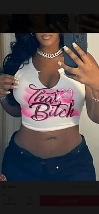 That B!tch cropped tee