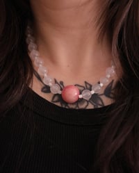 Image 3 of I’m gagged! Necklace (pink jade)