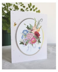 Image 3 of "Butterfly Bouquet" : Any Occasion Blank Embossed Greeting Card