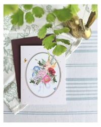 Image 2 of "Butterfly Bouquet" : Any Occasion Blank Embossed Greeting Card