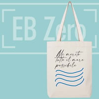 Image 2 of Tote Bag Canvas - Mi merito tutto il mare possibile  (NSL061)
