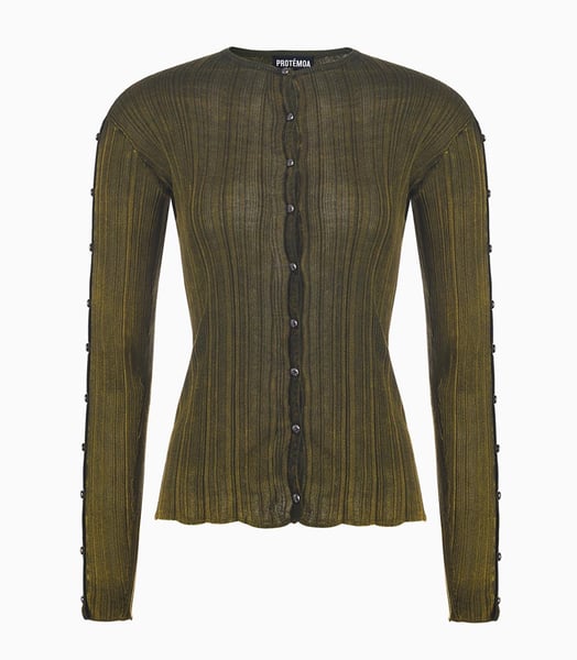 Image of PROTÉMOA - Touch Grass Cardigan 