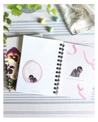 Image 4 of Pansy Lined Coil Bound Notebook