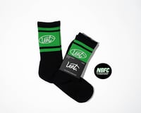 Image 1 of LC Black/Green Sports Sock/NBFC Edition - 1 Pack