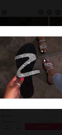 Rhinestone sandals 