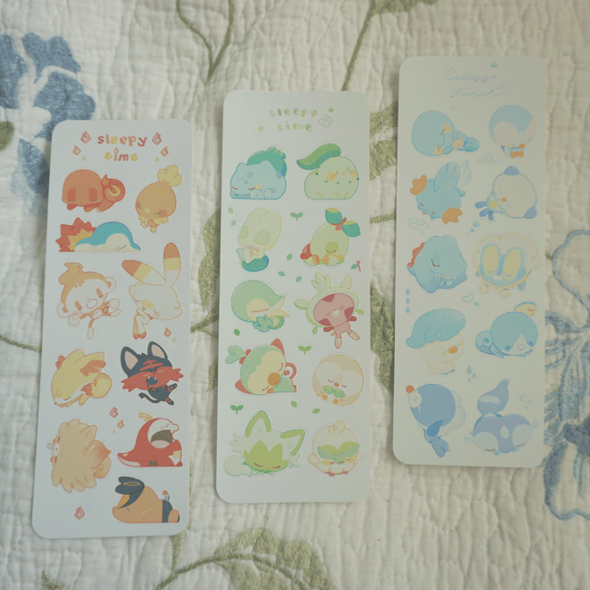 Pokemon Sleeping Series Sticker Sheet