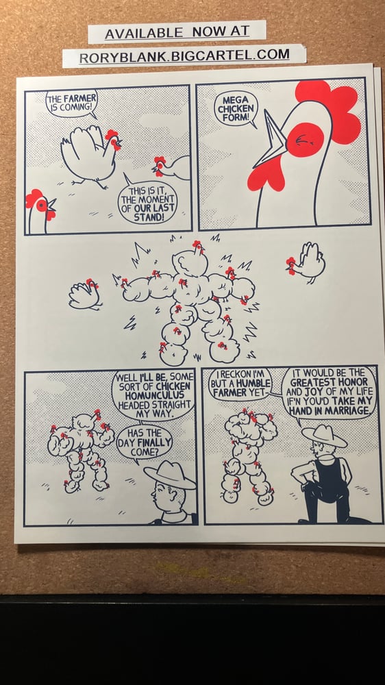 Image of mega chicken print