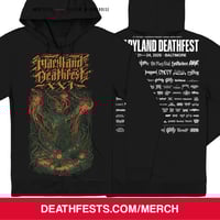 Image 1 of Maryland Deathfest XXI (2026) Zipper Hoodie (pre-order)