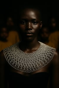 Neckace Dentelle- Fingerknitting and Metal Project