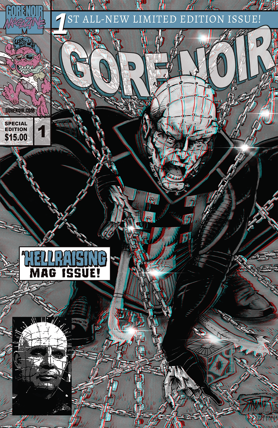 Image of 3D Hellraiser Spidey Tribute Comic Sized Magazine