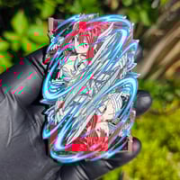 Image 2 of Ace of Diamonds Pin (Black Swirl Pearl Card)