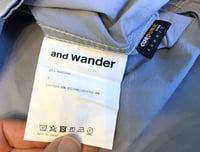 Image 8 of And Wander issey miyake cotton/nylon button down shirt, size 2 (M/L)