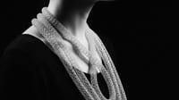 Neckace Human Physiology - Fingerknitting and Metal Project