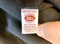 Image 7 of UES flat head jeans knit cotton cardigan, size 4 (fits L)