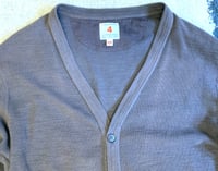 Image 2 of UES flat head jeans knit cotton cardigan, size 4 (fits L)