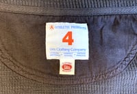 Image 3 of UES flat head jeans knit cotton cardigan, size 4 (fits L)