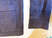 Image 4 of UES flat head jeans knit cotton cardigan, size 4 (fits L)