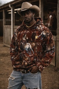 Image 1 of Ox Blood Horse Power Hoodie