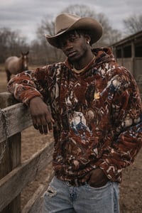 Image 2 of Ox Blood Horse Power Hoodie