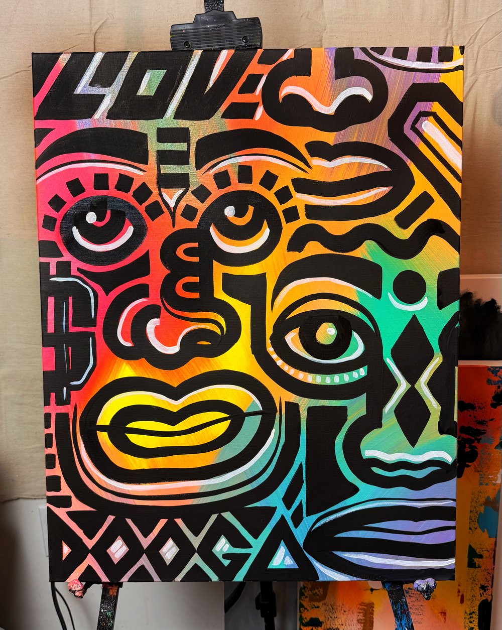 Image of Faces 10 - ORIGINAL PAINTING 