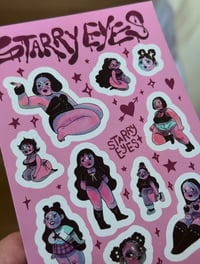 Image 2 of Starry Eyes - Vinyl sticker sheet