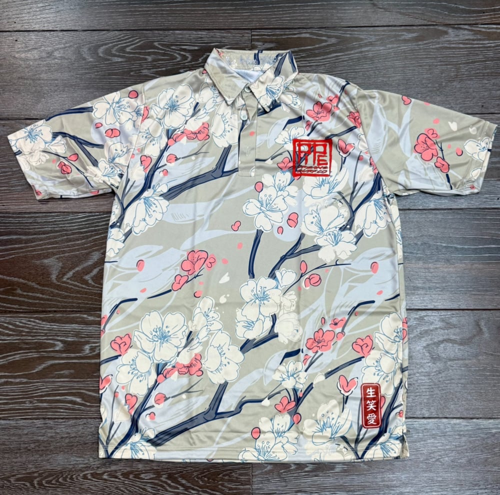 Image of BEJU SAKURA MEN'S DRI FIT POLO SHIRT