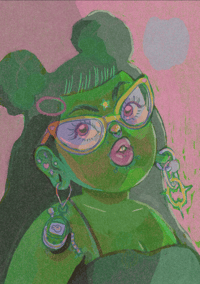 Image 1 of Green Angel - Art Print